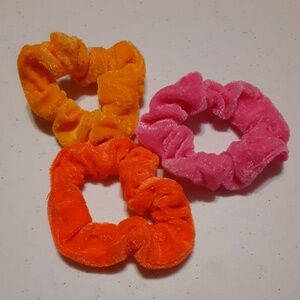 Colorful Velour Scrunchie Set